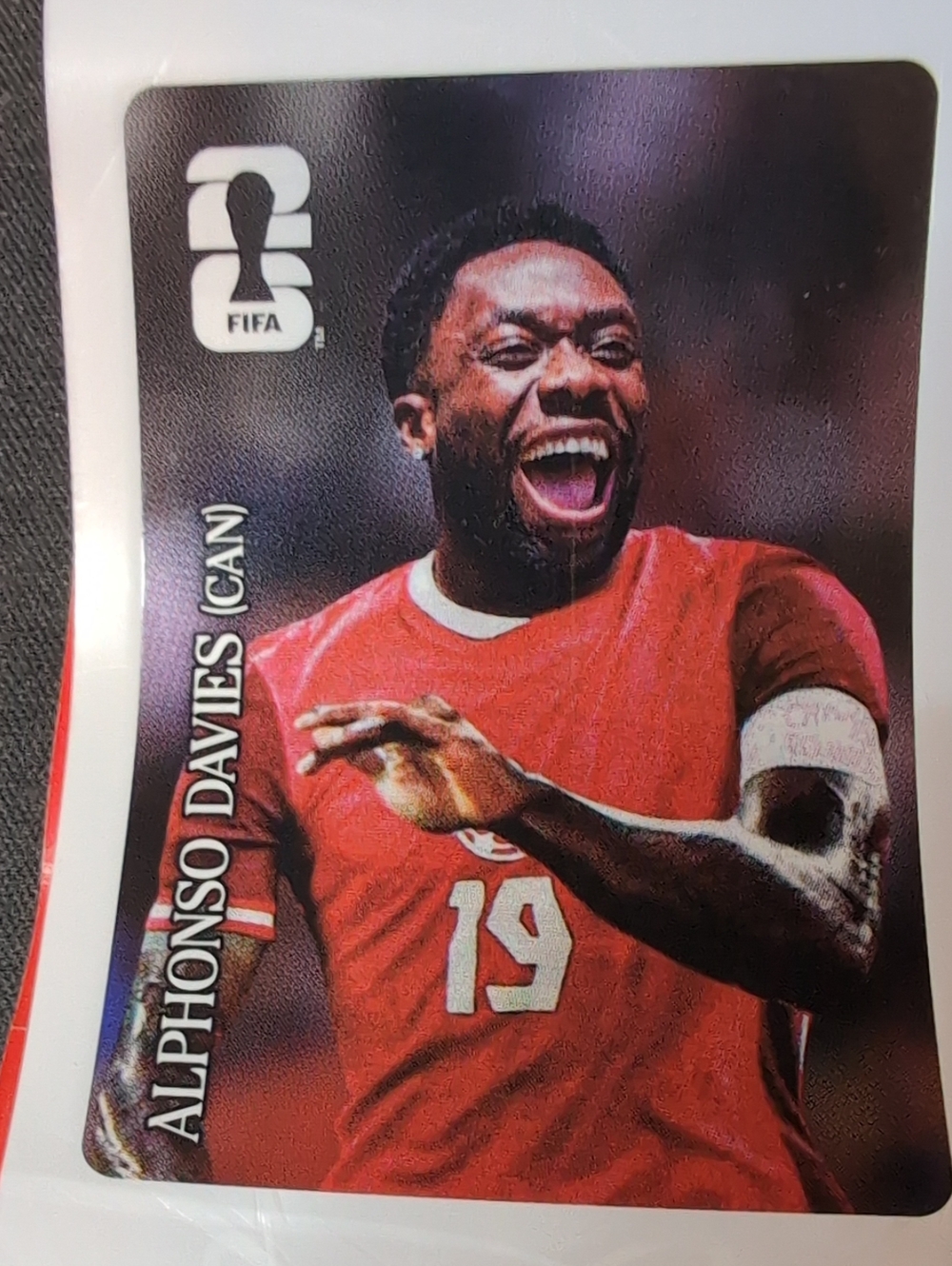 Fifa Coca-Cola Alphonso Davies Team Canada Sticker 2026 World Cup New